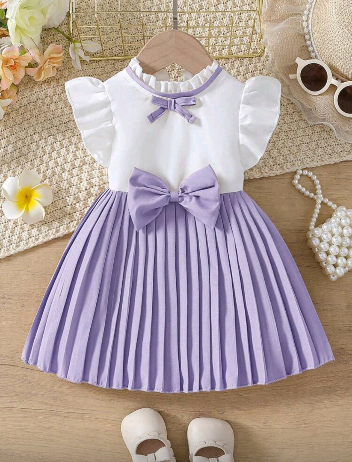 Vestido bebe plisado