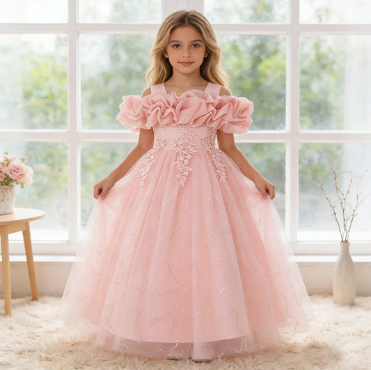 Vestido Elegante Con bordados