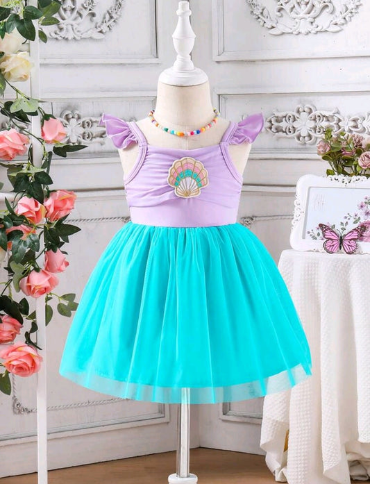 Vestido de sirena con tul