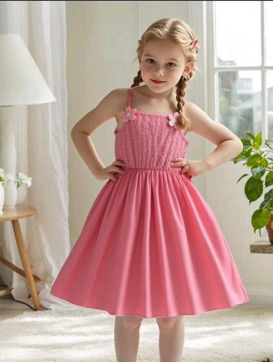 Vestido sin mangas con detalles floral