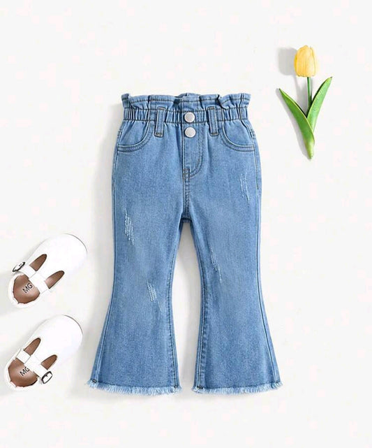 Pantalón de jeans para bebé acampanada