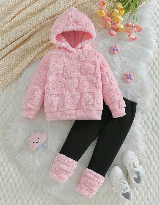 Abrigo con capucha + leggings