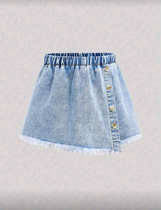 Short pollera de jeans