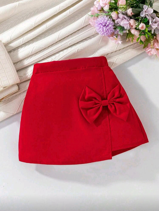 Falda con detelles en moño