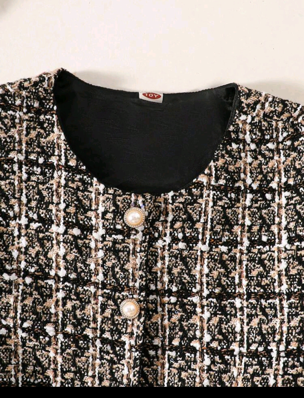 Chaqueta Casual de tweed ( sin pullover)