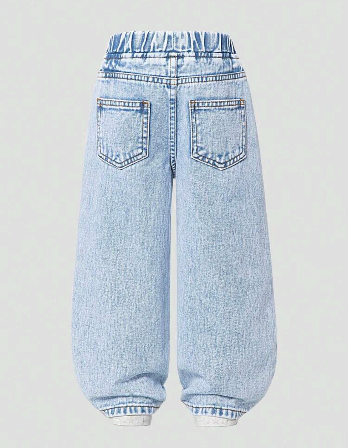 Pantalón de Jeans Claro con bordados