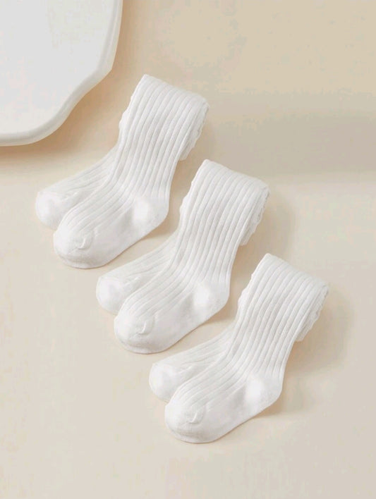 Pantimedia acanalada blanca