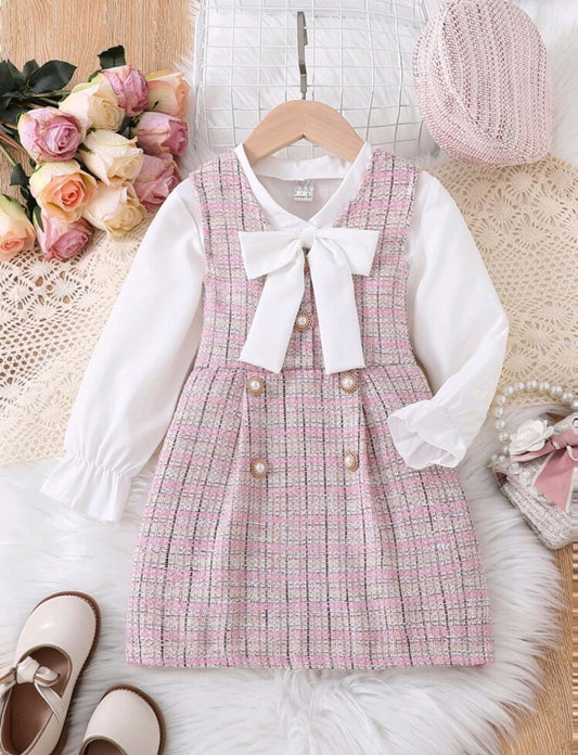 Camisa mangas largas+ vestido de hilo