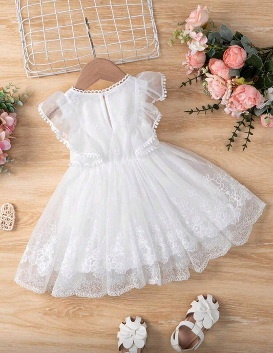 Vestido blanco de renda