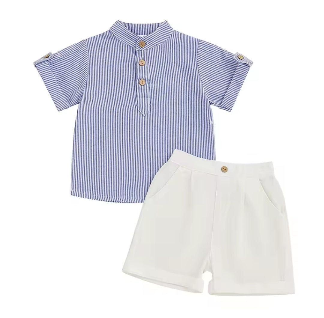 Camisa rayas + short