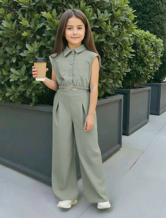 Camisa con cuello + Pantalón recto