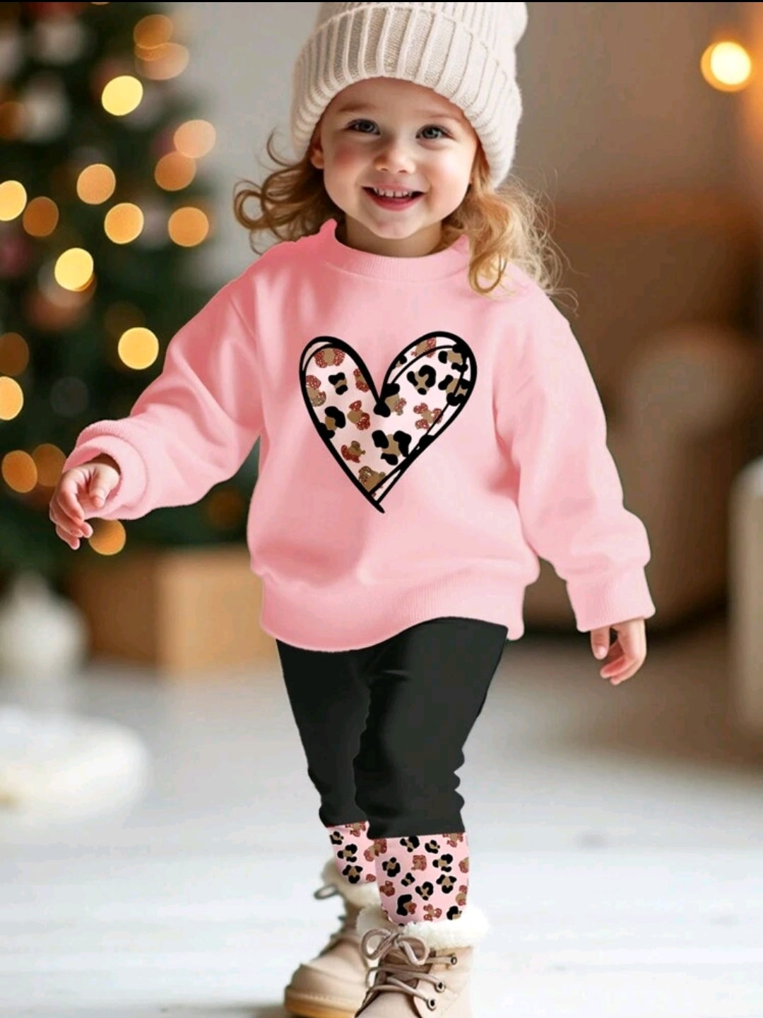 Abrigo + leggins estampado