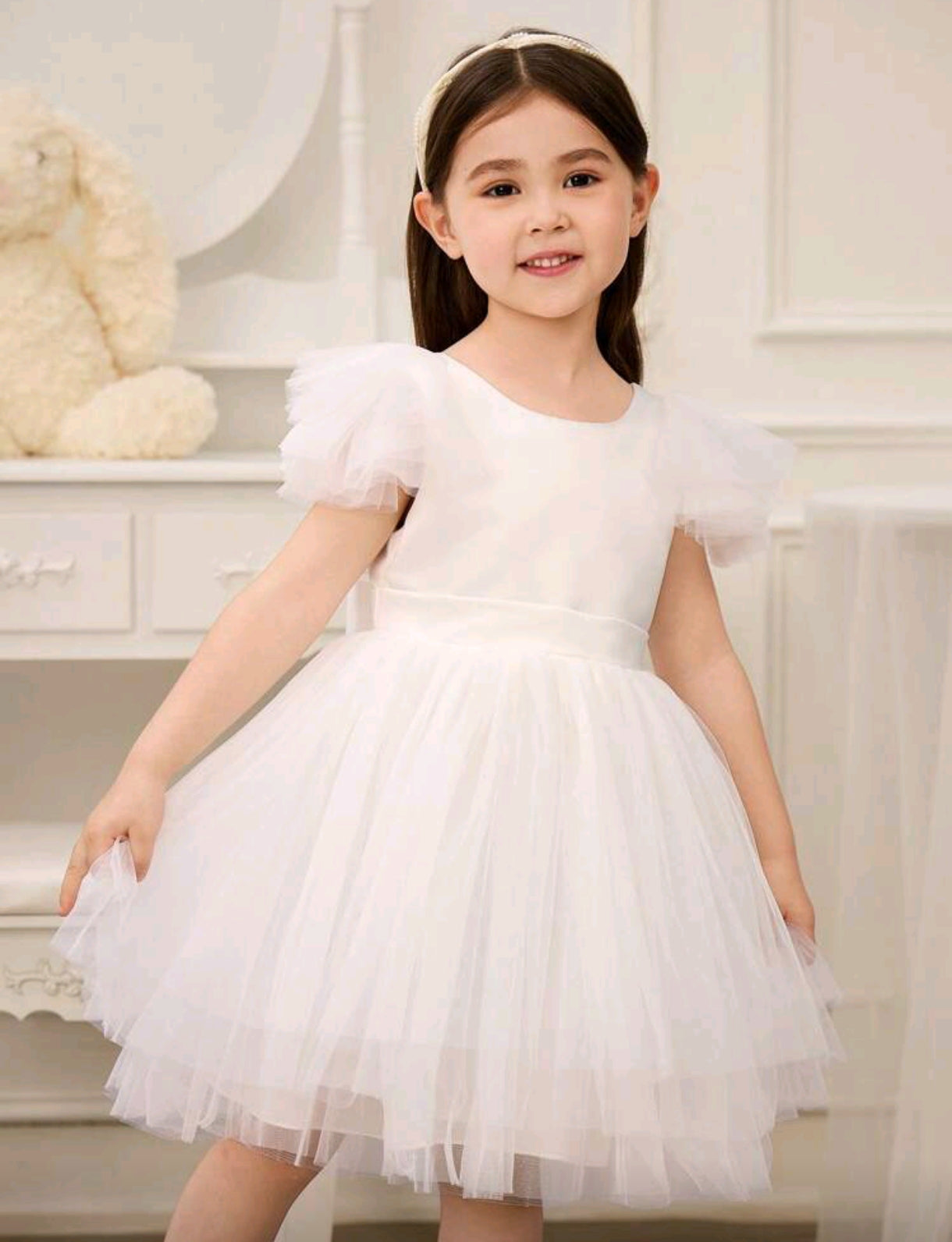Vestido niña blanco