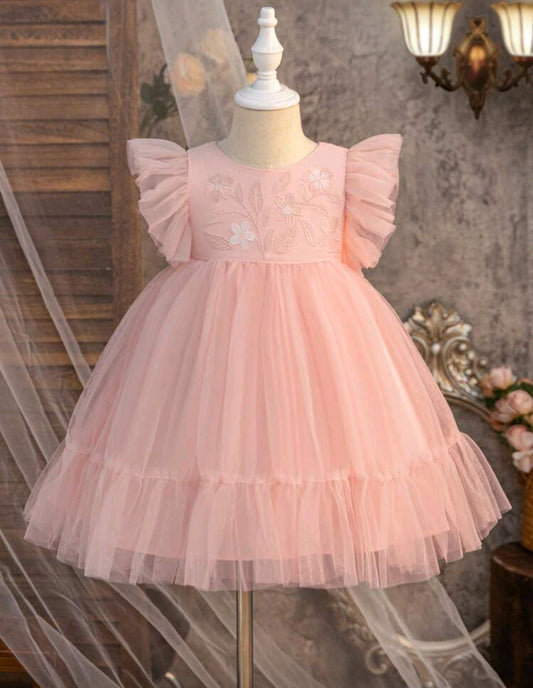 Vestido Elegante de tul y bordados