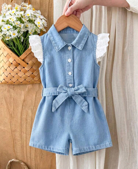 Enterizo De jeans con Cinto