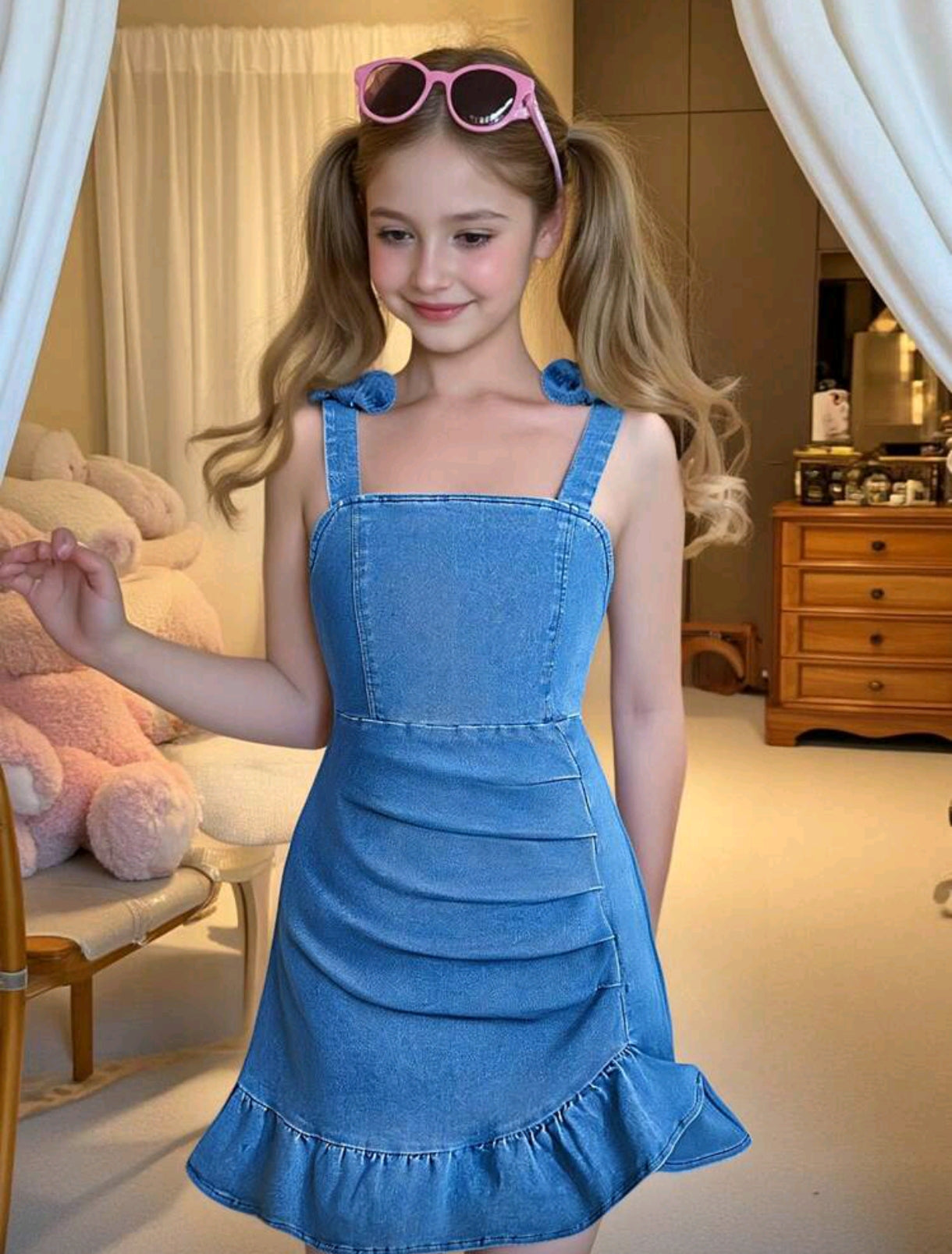 Vestido de Jeans de tiritas