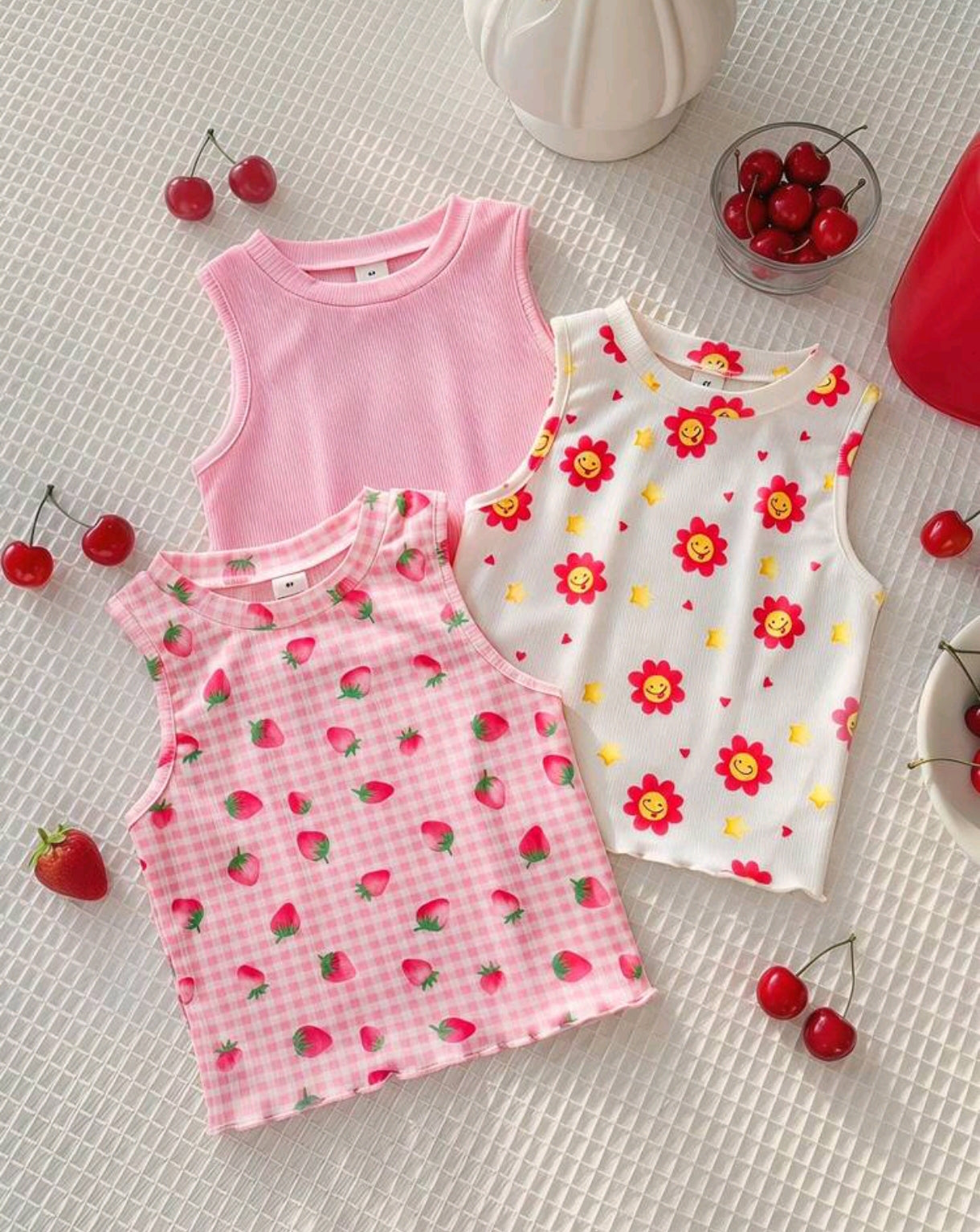 Blusa sin mangas acanalada