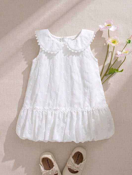 Vestido bebé de broderie con cuello