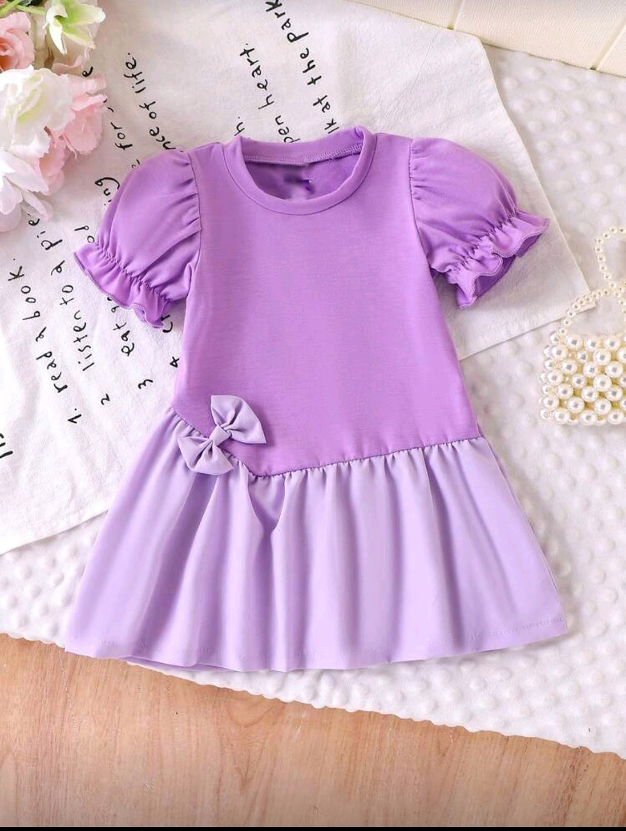 Vestido bebe de dos colores
