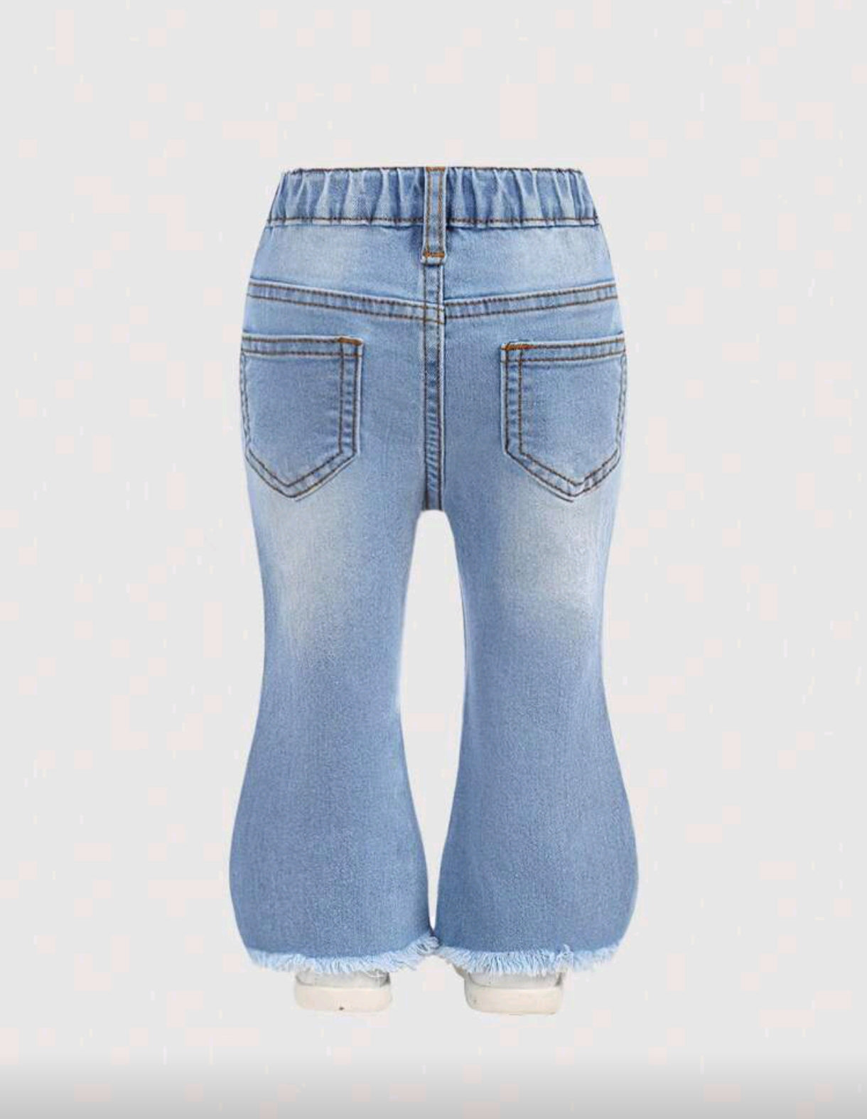 Pantalón de Jeans para bebé con detelles de corazón
