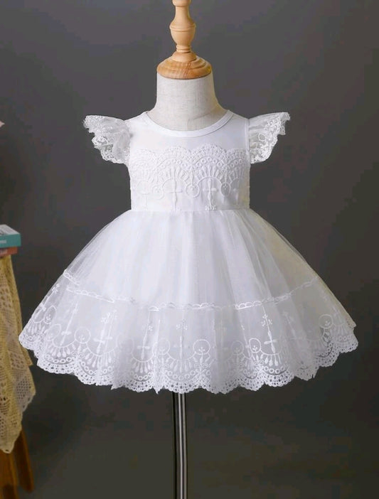 Vestido blanco de renda