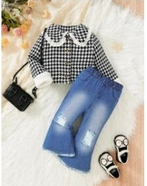 Abrigo + pantalón imitación de Jeans