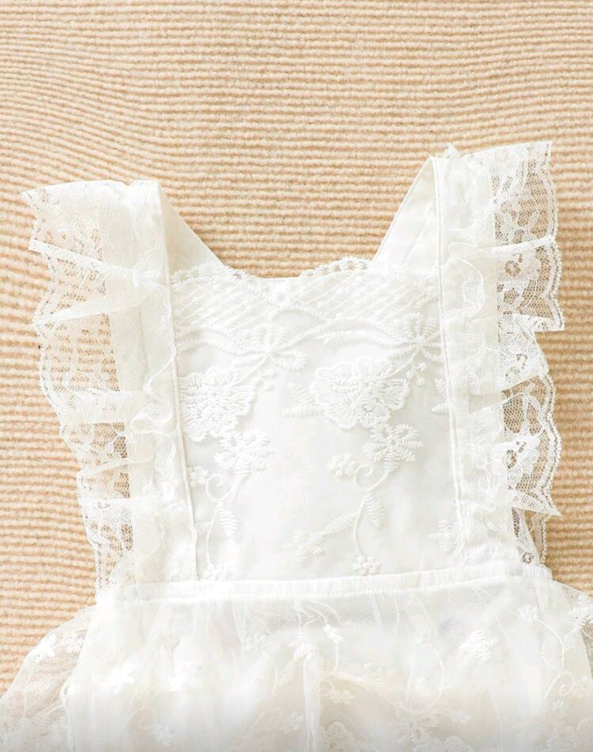 Body vestido blanco de renda