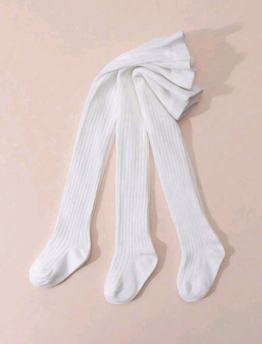 Pantimedia acanalada blanca