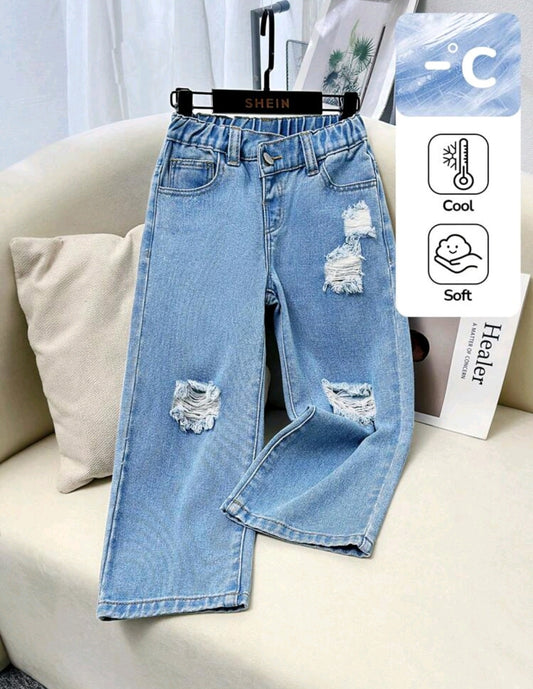 Pantalón de jeans rasgado