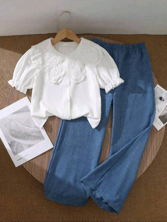 Camisa con cuello + pantalón