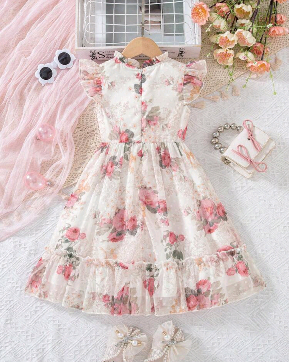 Vestido sin mangas Floral