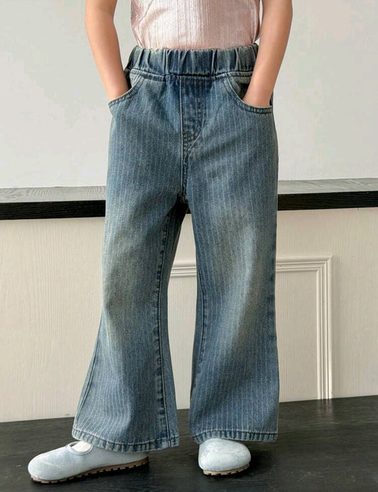 Pantalón de Jeans con cintura engomado