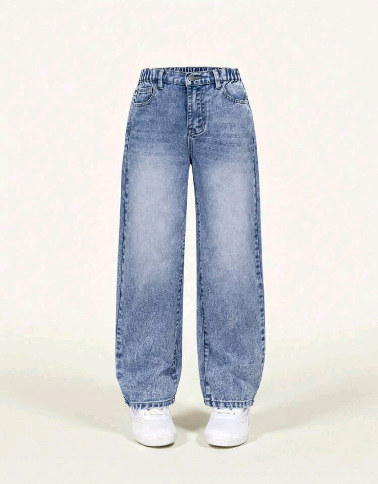 Pantalón de Jeans Recto azul claro pre lavado