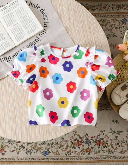 Blusa con estampa floral