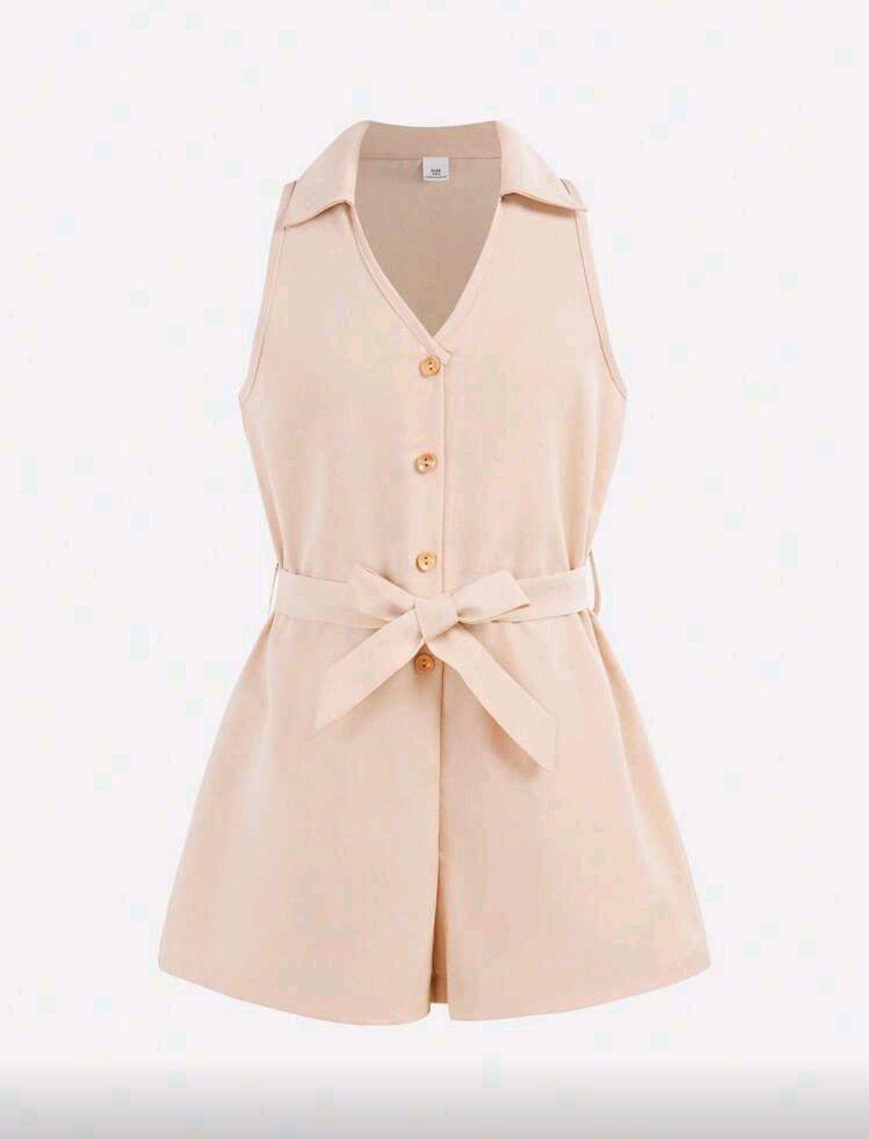 Monito sin mangas con cinturón