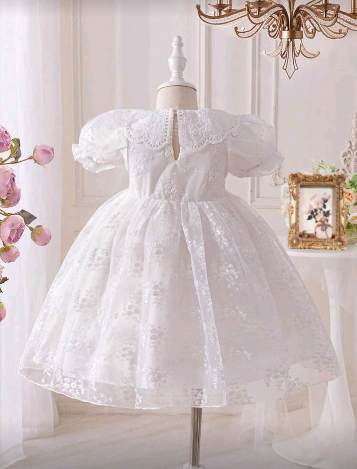 Vestido blanco de renda