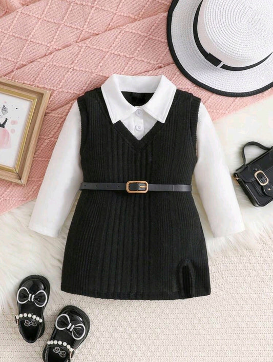 Vestido camisa 2 en 1 ( sin cinto)