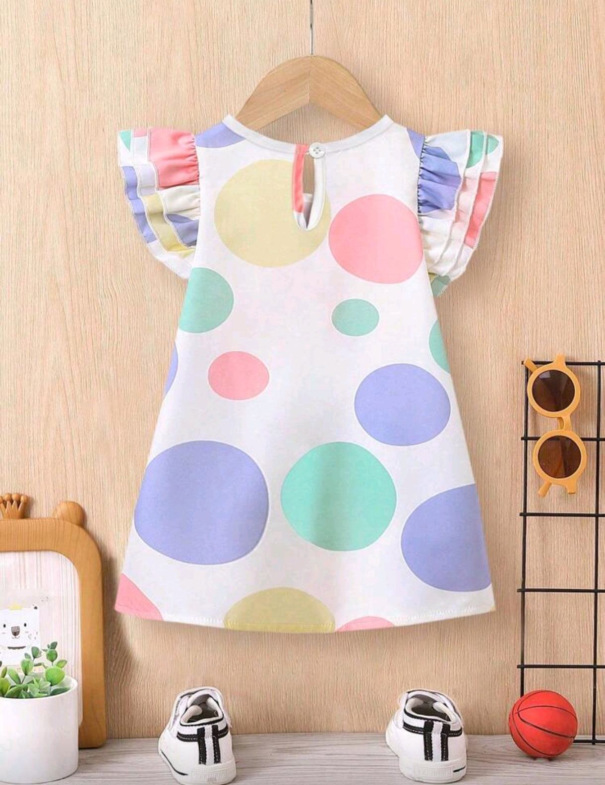 Vestido Casual con detalles coloridos