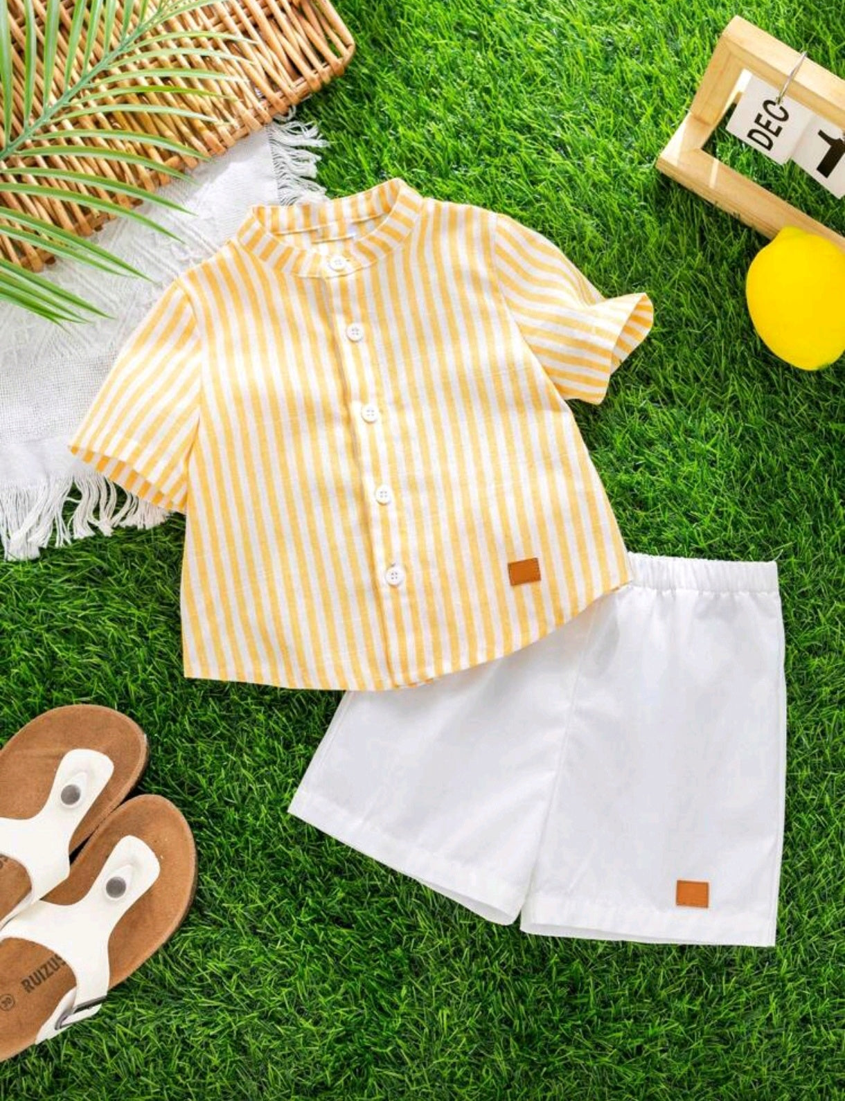 Camisa a rayas + short