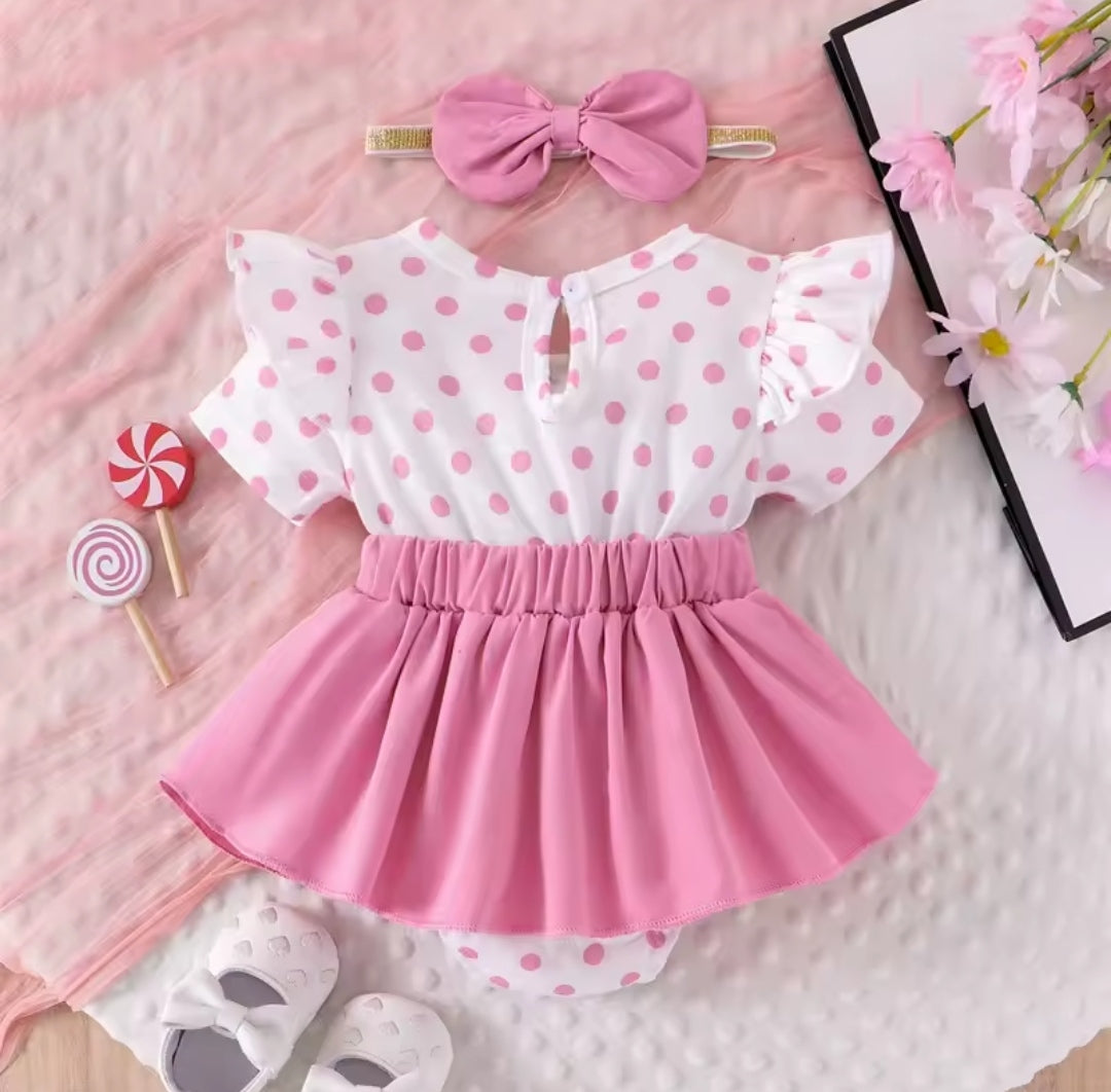 Body vestido con diseño de osito