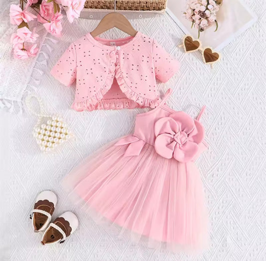 Vestido de flor + saquito