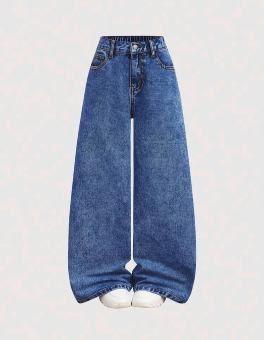 Pantalón de Jeans preadolescente wide leg