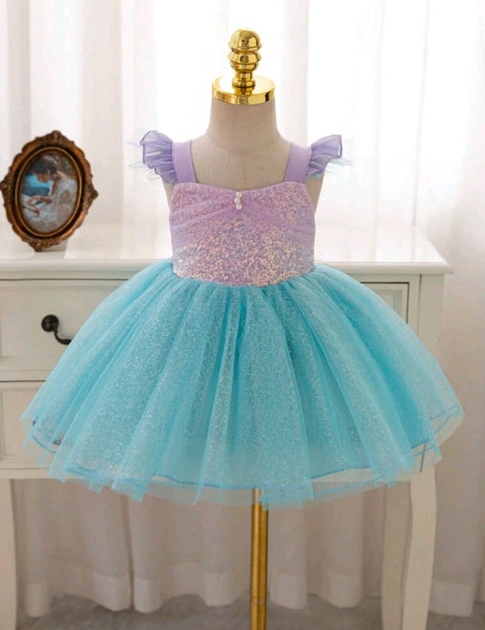 Vestido elegante bebé de sirena