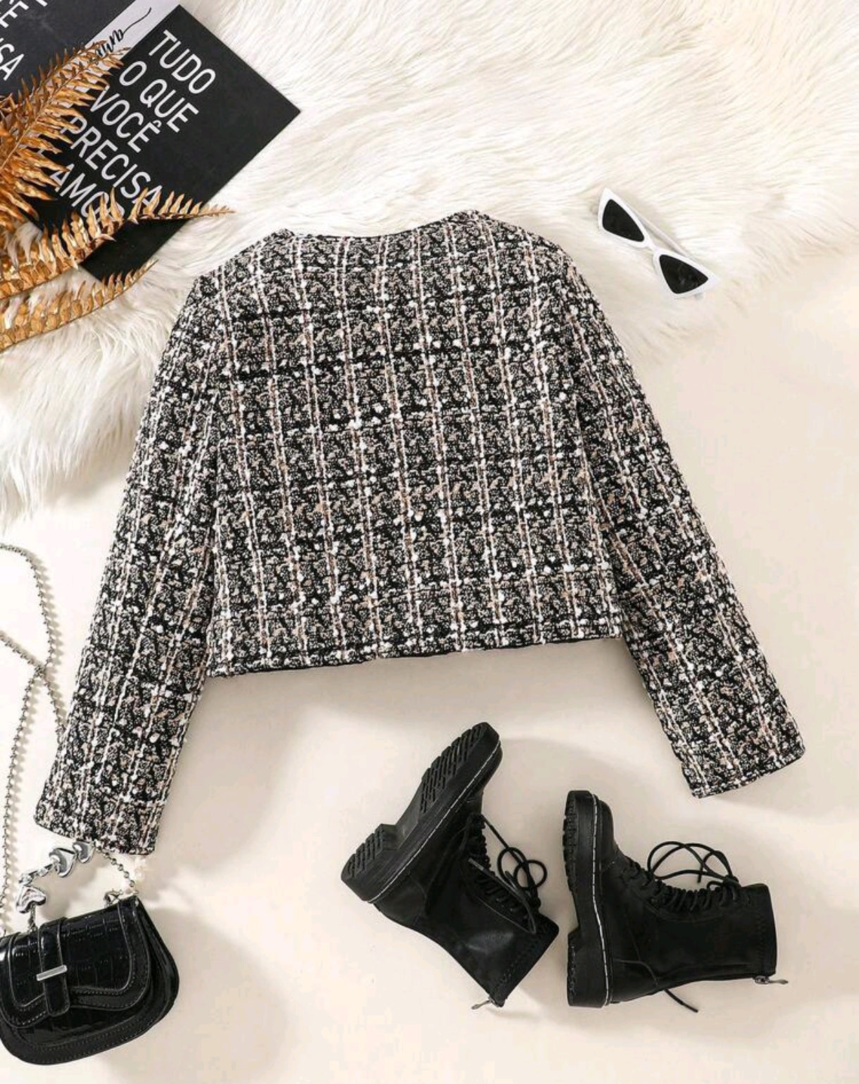 Chaqueta Casual de tweed ( sin pullover)