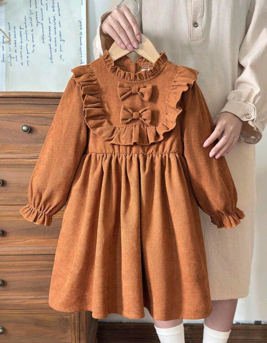 Vestido Mangas largas Tipo corderoy