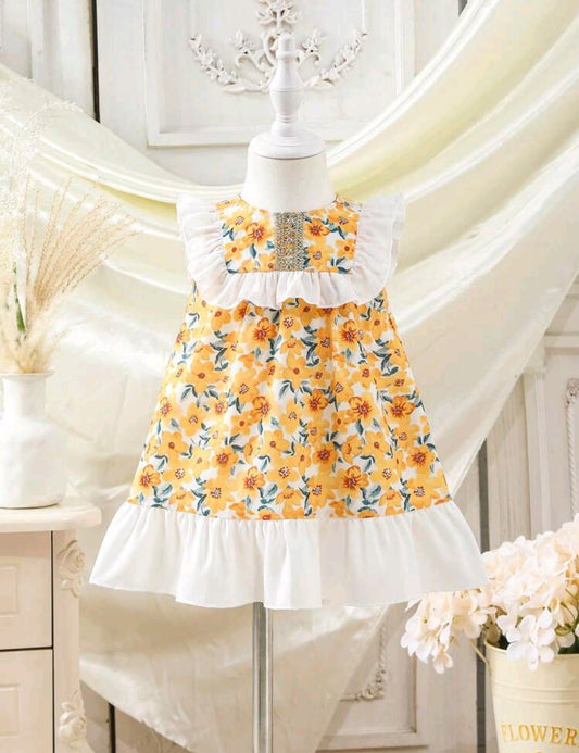 Vestido sin mangas floral
