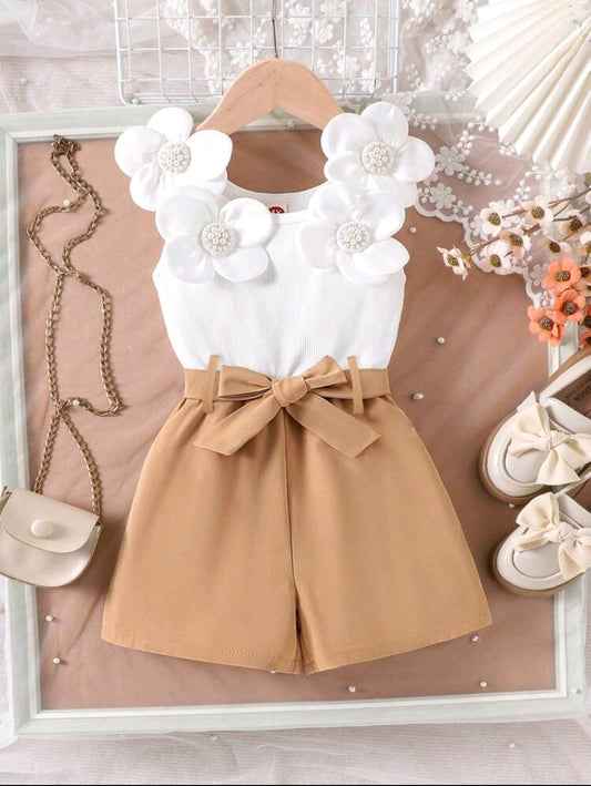 Monito de cintura alta y detalles en flores ( horma pequeña)