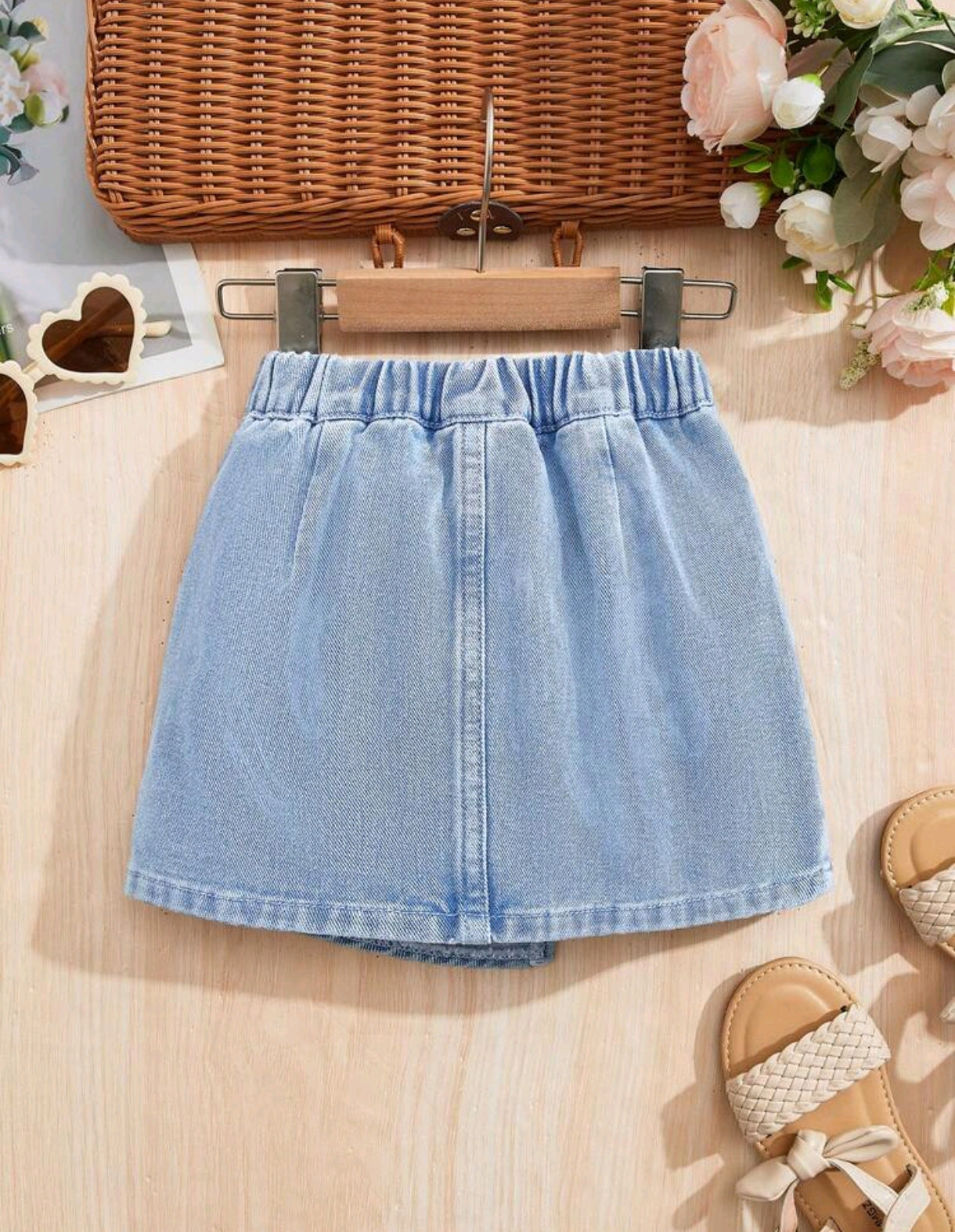 Falda de Jeans con diseño de moño