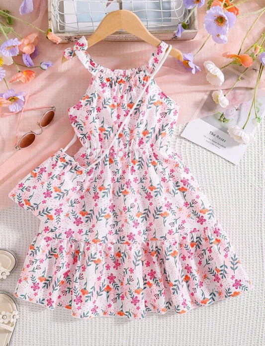 Vestido floral con bolsito