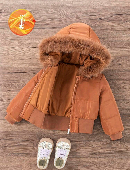 Abrigo acolchonado con capucha